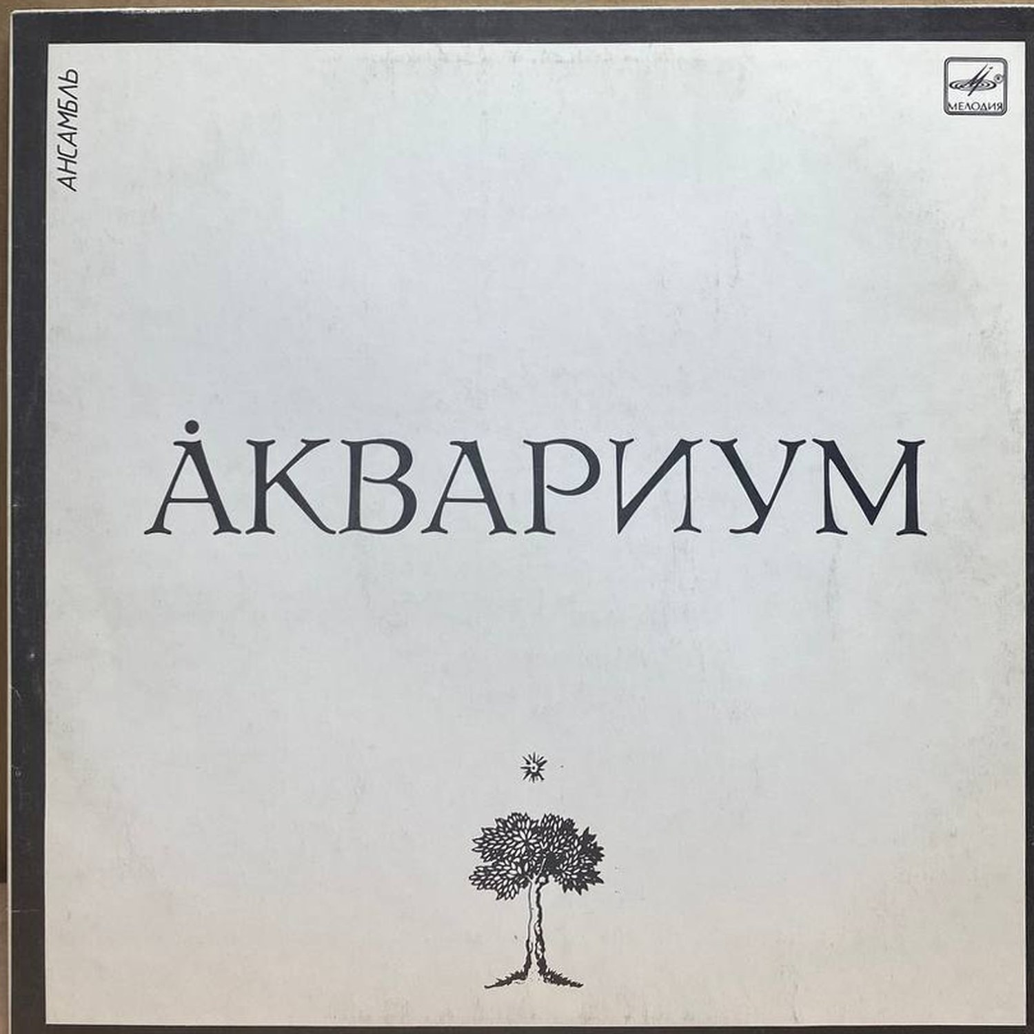 Аквариум — Аквариум, винил, 1987 — лицевая сторона конверта